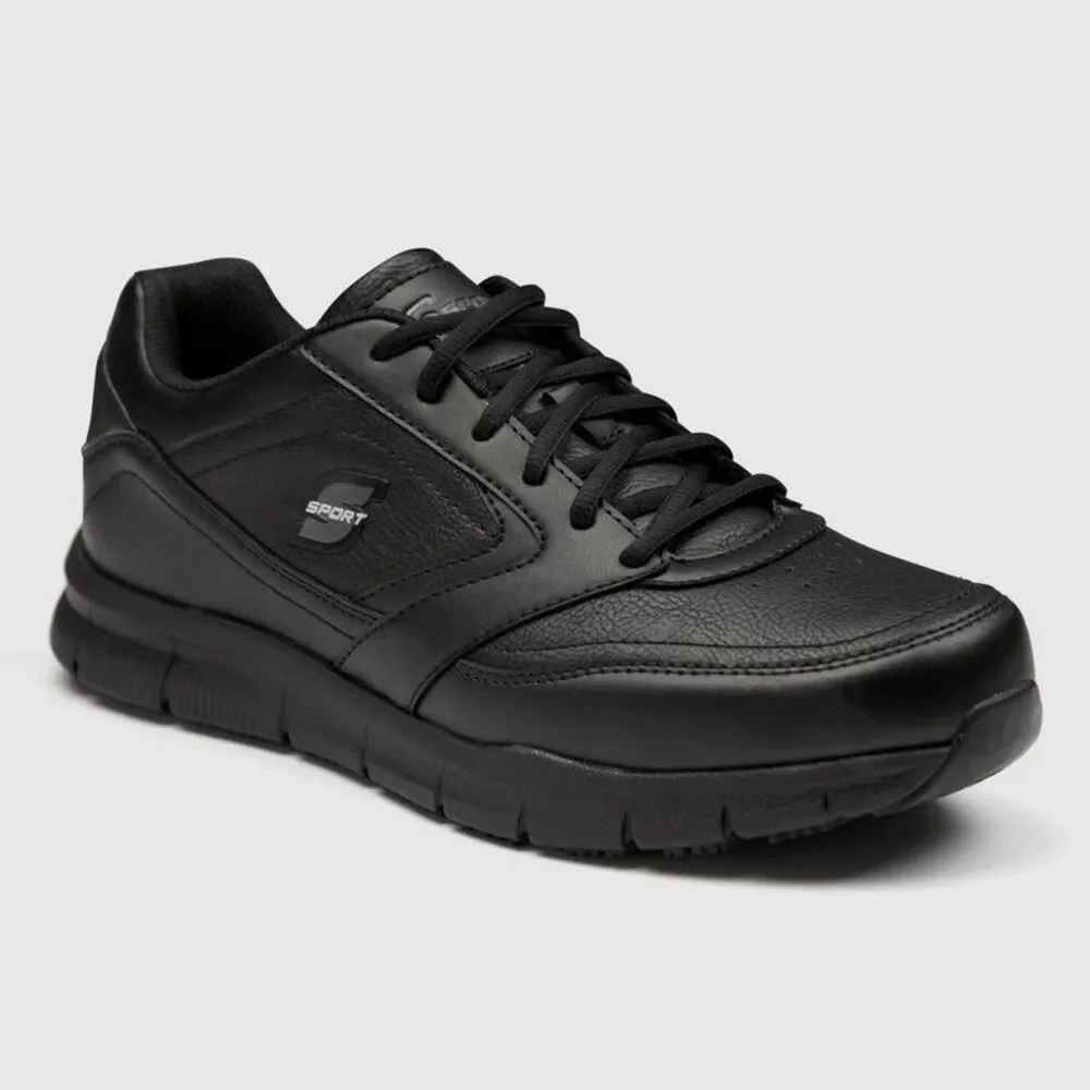 S Sport by Skechers Men's Brise Slip-Resistant Sneakers (11.5) - Black